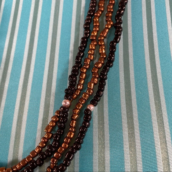 Bronze and black layered necklaces - Picture 10 of 16